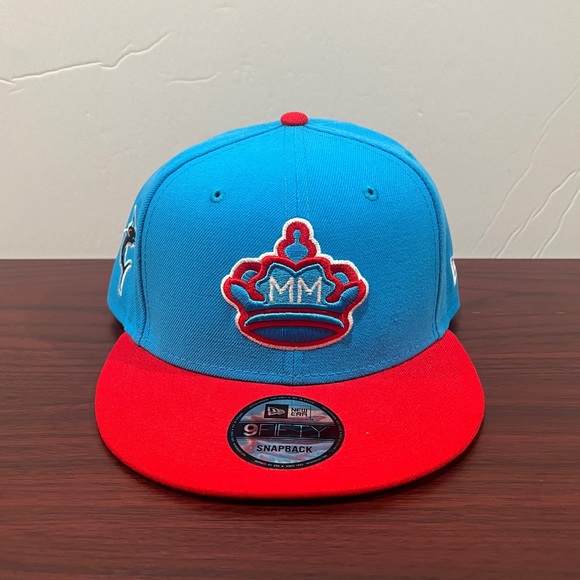 New Era, 9Fifty Snapback Hat, Miami Marlins - Picture 1 of 10